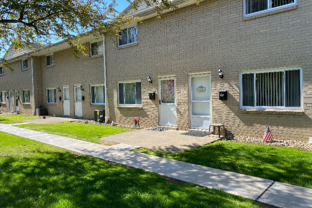 Exterior of townhouses